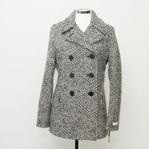 Calvin Klein. Tweed Peacoat Coat Womens.